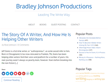 Tablet Screenshot of bradleyjohnsonproductions.com